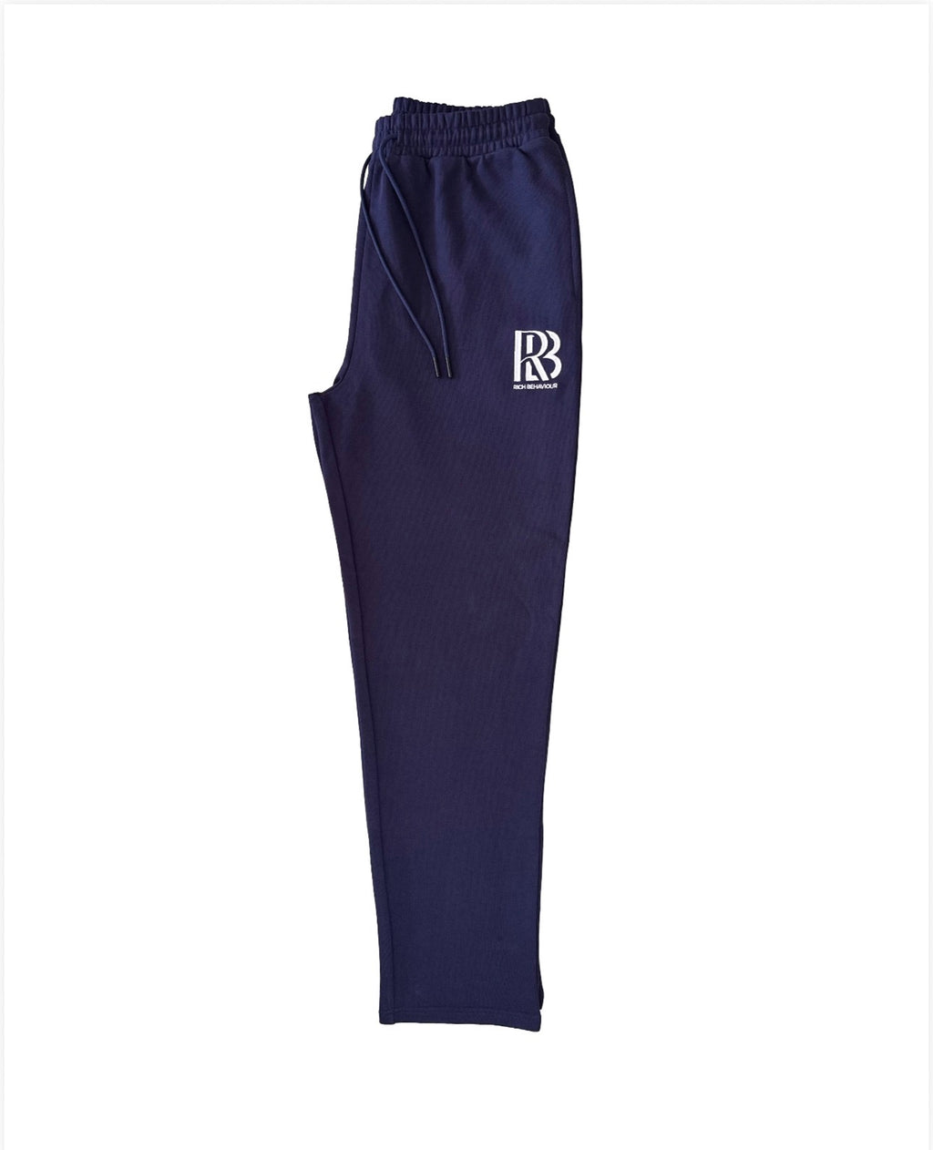 Navy Rich Behaviour logo tracksuit set